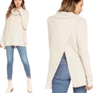 *NWT* Free People Juicy Long Sleeve Waffle Knit Top Size M - color Stone Cold